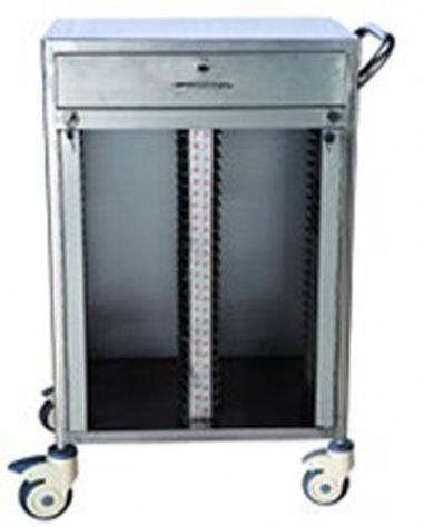 点击查看详细信息<br>标题：[B028]不锈钢病历夹车（50格） 阅读次数：1077